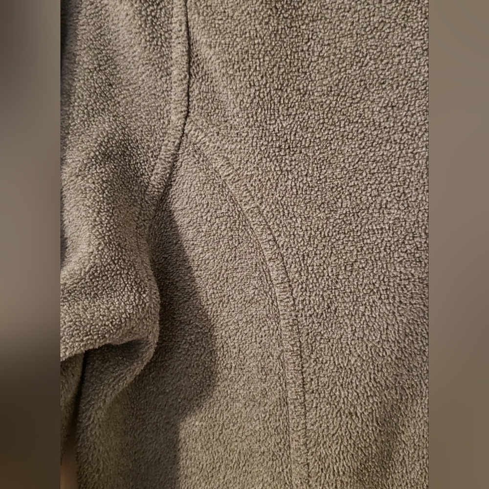♥️LANDS END WOMEN'S FLEECE 1/4 ZIP PULL OVER JACKET POLARTEC GRAY SIZE SMALL 6-8 - Picture 5 of 9